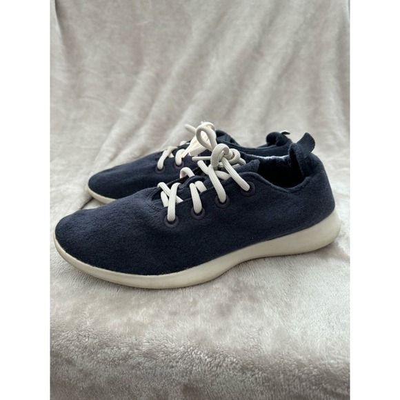 Mens Allbirds Wool Runners Merino Wool Sneakers Navy Blue Size 10 - Picture 5 of 6